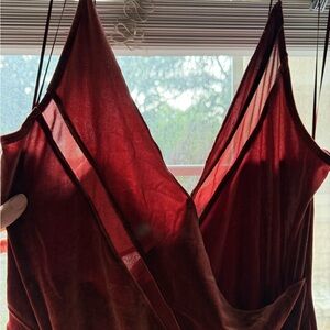 Elegant Burgundy Dress